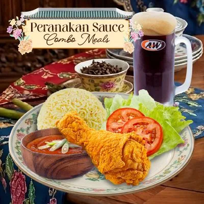 1 Pcs Peranakan Chicken Rice Combo - A&W Menu