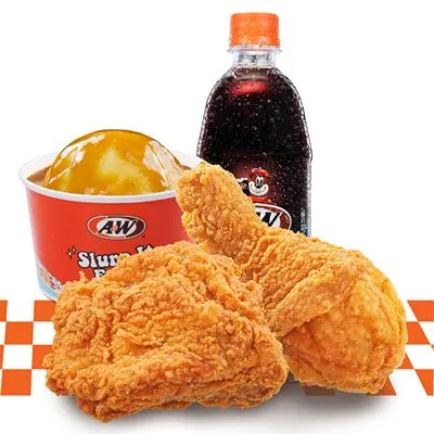 2 Pcs Aroma Chicken Mashed Combo - A&W Menu