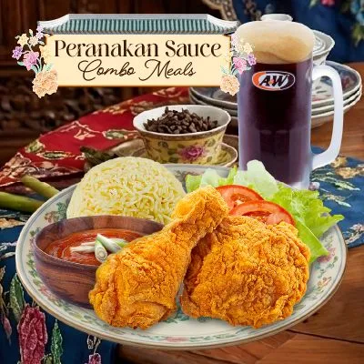 2 Pcs Peranakan Chicken Rice Combo - A&W Menu