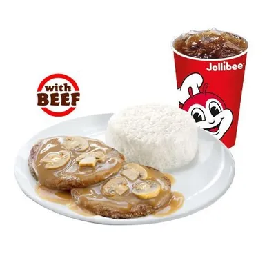 2pc Burger Steak Meal - Jollibee Menu