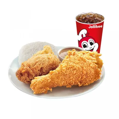 2pc ChickenJoy Meal w/Rice - Jollibee Menu