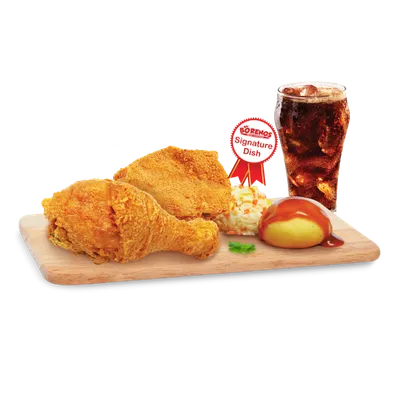 2pc Meal - Borenos Fried Chicken Menu