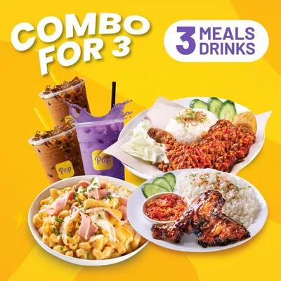 3 Pax Combo - Pop Meals Menu