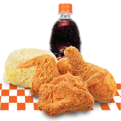3 pcs Aroma Chicken Combo with Nasi Aroma - A&W Menu