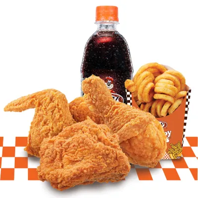 3 pcs Aroma Chicken Curly Combo - A&W Menu