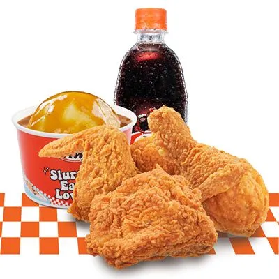 3 Pcs Aroma Chicken Mashed Combo - A&W Menu