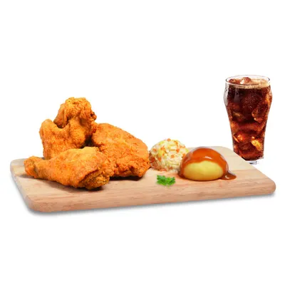 3pc Meal - Borenos Fried Chicken Menu