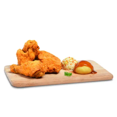 3pc Meal (No Drink) - Borenos Fried Chicken Menu