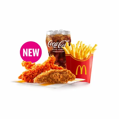 3pcs Ayam Tenders McD Mixed Large McValue Meal - McDonald's Menu