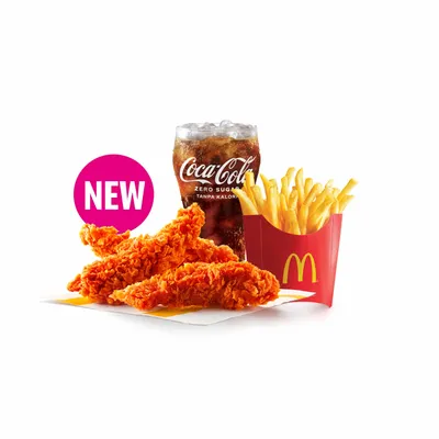 3pcs Ayam Tenders McD Spicy Medium McValue Meal - McDonald's Menu