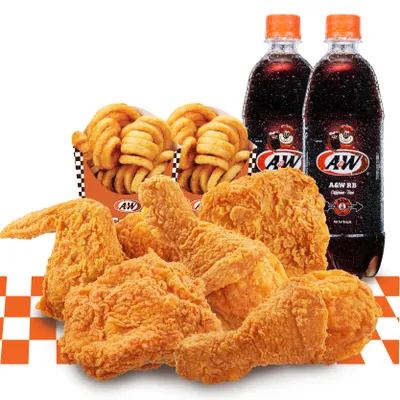 5 pcs Aroma Chicken Curly Combo - A&W Menu