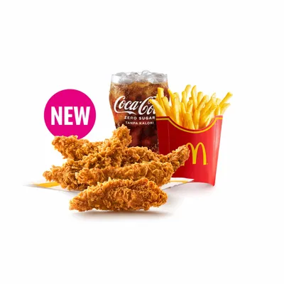 5pcs Ayam Tenders McD Regular Large McValue Meal - McDonald's Menu