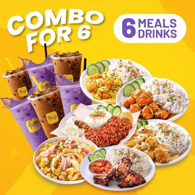 6 Pax Family Combo - Pop Meals Menu