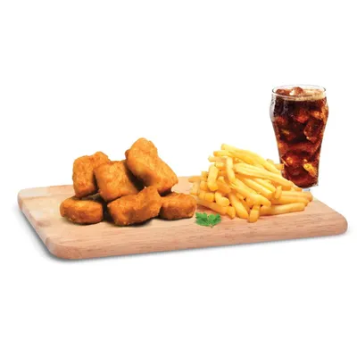 6pc Chicken Nugget Meal - Borenos Fried Chicken Menu