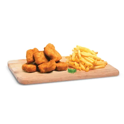 6pc Chicken Nugget Meal (No Drink) - Borenos Fried Chicken Menu