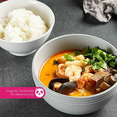 A01. Nasi Putih Tom Yam - Village Grill Menu