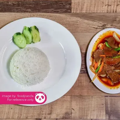 A02. Nasi Putih Paprik - Village Grill Menu