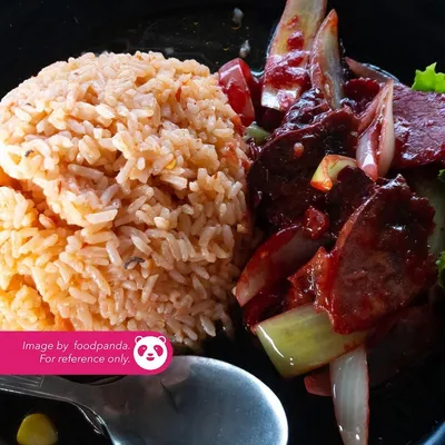 A11. Nasi Goreng Black Pepper Beef - Village Grill Menu