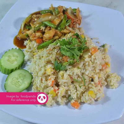 A12. Nasi Goreng Chicken Ginger - Village Grill Menu