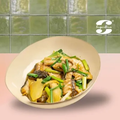 A6. Stirfry Fish Fillet with Ginger Spring Onion Meal - Sugarbun Menu