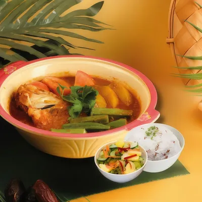 A7. Eco Fish Assam Claypot Meal - Sugarbun Menu