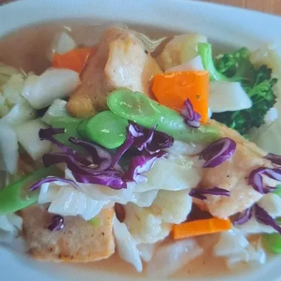 Assorted Vegetables In Oyster Sauce - Saiva Kitchens Menu