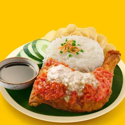 Ayam Gepuk with Sambal Gajus - Pop Meals Menu