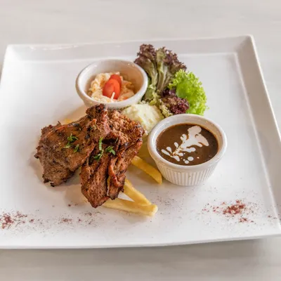 B03. Fried Beef Stick - Village Grill Menu