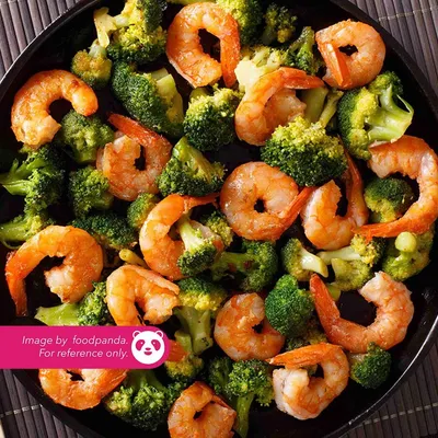 Broccoli Goreng Udang - Laman Aiman Juara Sup Herbal Menu