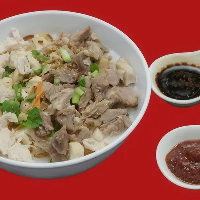 Bubur Daging + Ayam - Bubur Istimewa Melaka Menu