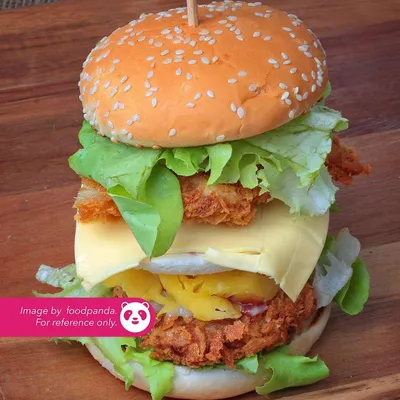 Burger Ayam Double - H Deens Corner Menu