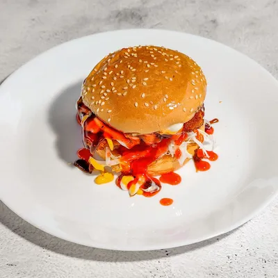 Burger Daging Biasa - Midnight Burger Station Menu