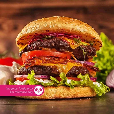 Burger Daging Double - H Deens Corner Menu