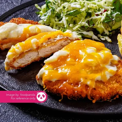 C06. Cheezy Fried Chicken Chop - Village Grill Menu