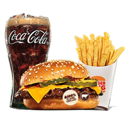 Cheeseburger Large Meal - Burger King Menu