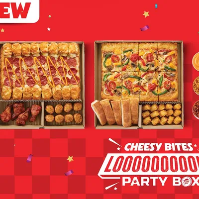 Cheesy Bites Long Party Box Lite - Pizza Hut Menu