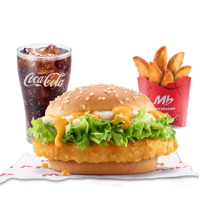 Cheesy Burger Combo - Marrybrown Menu