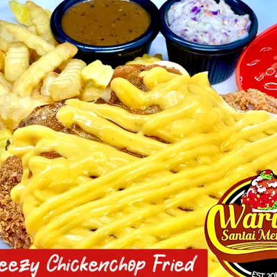 Cheezy Chicken Chop Fried - Warung Santai Meru Menu