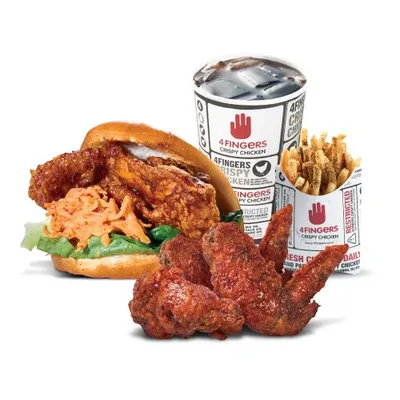 Chicc Katsu Sandwich + 3 PCS Combo - 4Fingers West Malaysia Menu