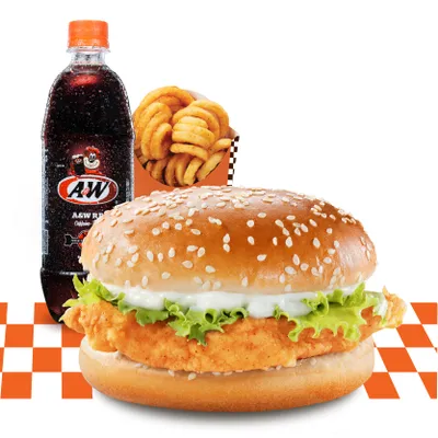 Chicken Burger Combo - A&W Menu