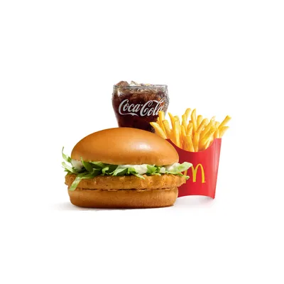 Chicken Burger Medium McValue Meal - McDonald's Menu