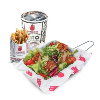 Chicken Katsu Salad Combo - 4Fingers West Malaysia Menu