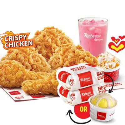 Combo 5 Crispy Chicken - Richeese Factory Menu