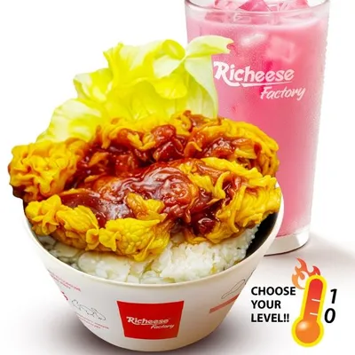 Combo Fire Tenders Rice Bowl
 - Richeese Factory Menu
