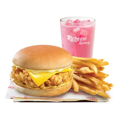 Combo Fries Rich Burger - Chicken - Richeese Factory Menu