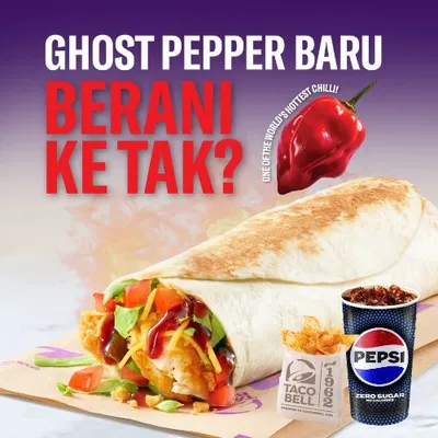 [Combo] Ghost Pepper Crispy Chicken Burrito - Taco Bell Menu