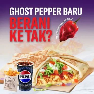 [Combo] Ghost Pepper Crunchwrap Supreme - Taco Bell Menu