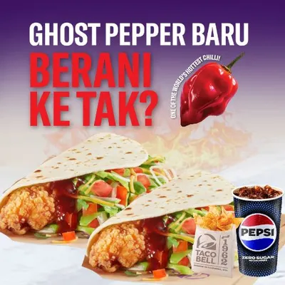 [Combo] Ghost Pepper Double Kickin' Chicken Taco - Taco Bell Menu