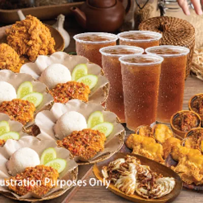 Combo Nasi B (4-5 Pax) T- Delivery - I Am Geprek Bensu Menu