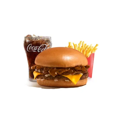 Creamy Mushroom Double Beef Burger Medium McValue Meal - McDonald's Menu